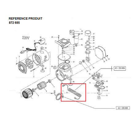 PDCOMPRESSOR 872685 TUYEAU SPIRAL