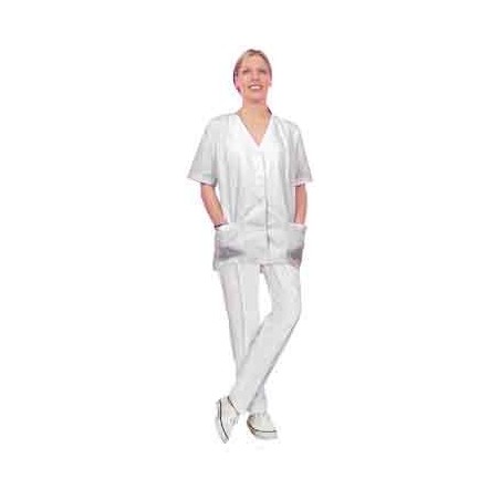 X-Pantalon Zoe Pikecoton T0  T34/36 Blanc