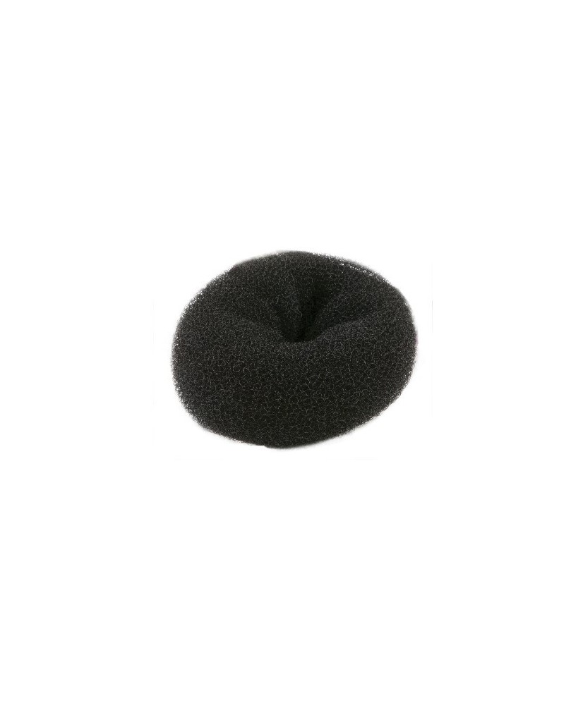 Crepon à chignon pouf - Noir - 9x3.5cm