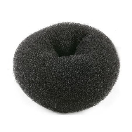 Crepon à chignon pouf - Noir - 17x8cm