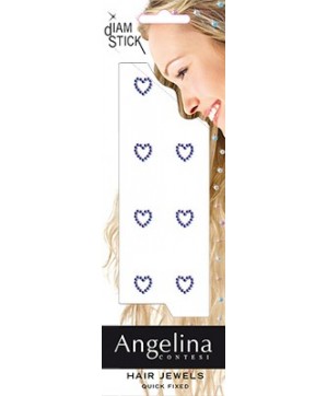 Ornements de coiffure 8 Love Bleu (2mm)