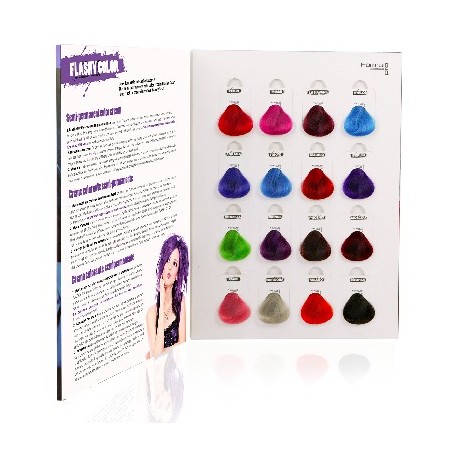 Nuancier Flashy Color, 16 Nuances avec Mèchettes