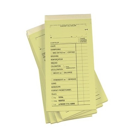 Bloc Chim.Avn Jaune 10Carnets X50Fich