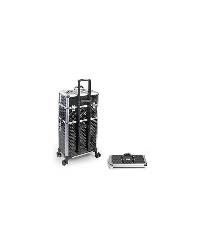 Valise BI-CAZ Noire 4-ROLLY  42x23x79 cms